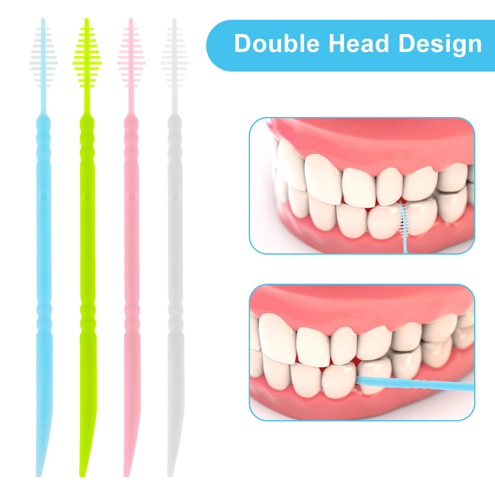 Boxed Plastic Toothpick Disposable | Premium 2-in-1 Disposable Interdental Toothpick Brushes | 200-Piece Boxed Set - Image 4