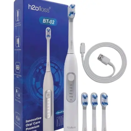 Electric Toothbrush | h20floss BT-02 | IPX 7 Waterproof