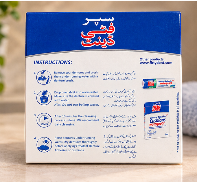 Cleansing Tablets | Super FittyDent | Denture Cleaning Tablets - Image 4