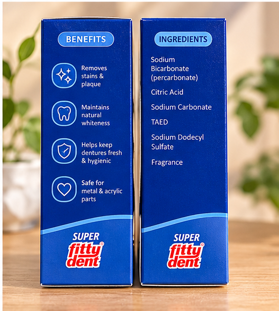 Cleansing Tablets | Super FittyDent | Denture Cleaning Tablets - Image 5